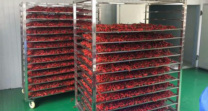 香辣保持的工艺方法——热泵空气能辣椒烘干机
